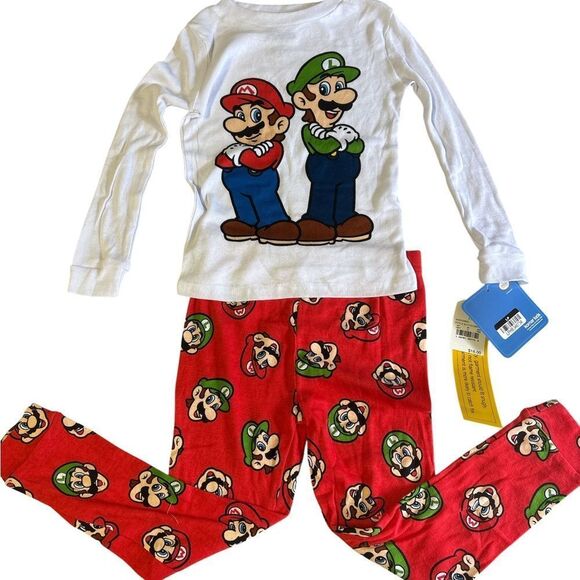 Nwt 5t Super Mario Pajama Set - Picture 1 of 1
